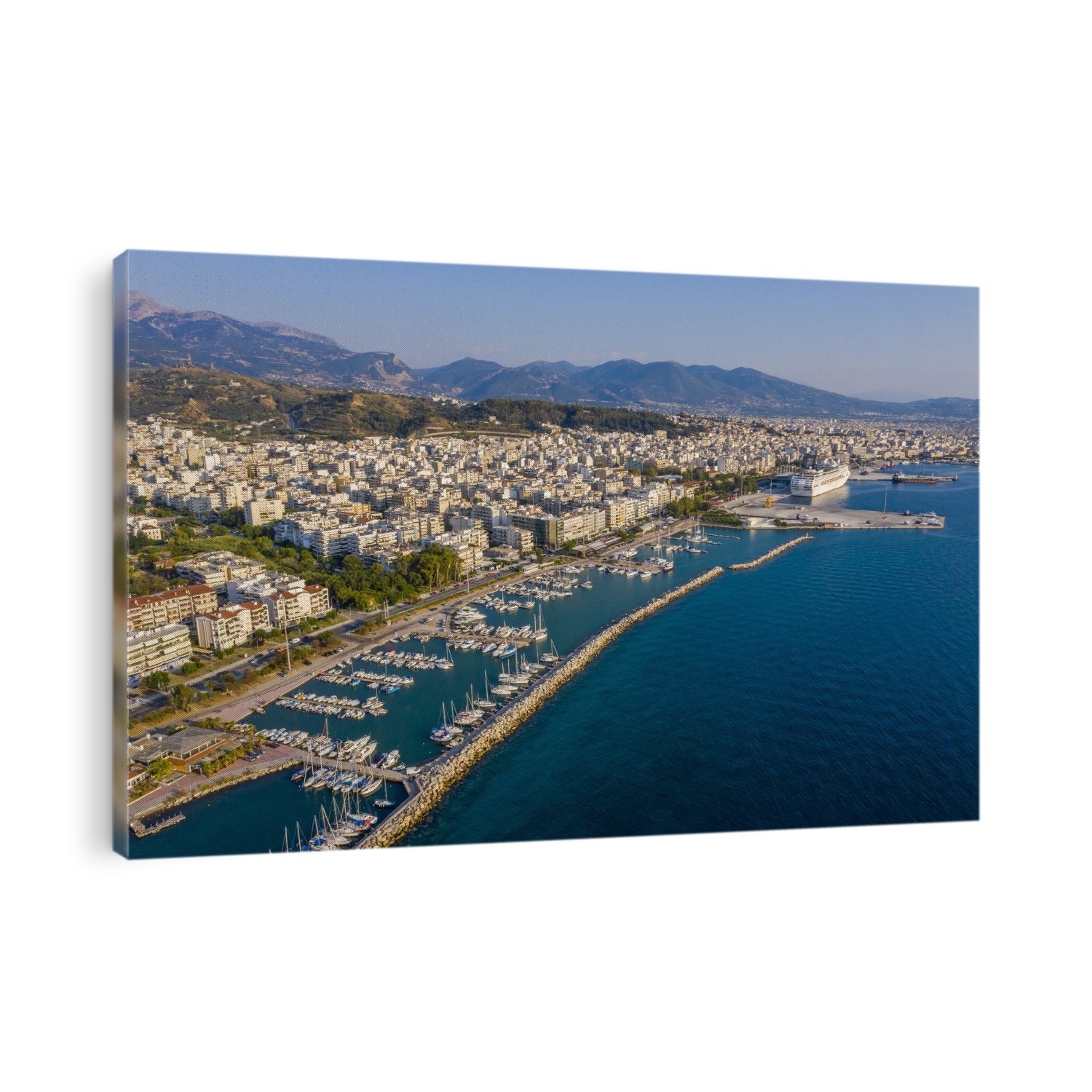 The marina of Patras from above.