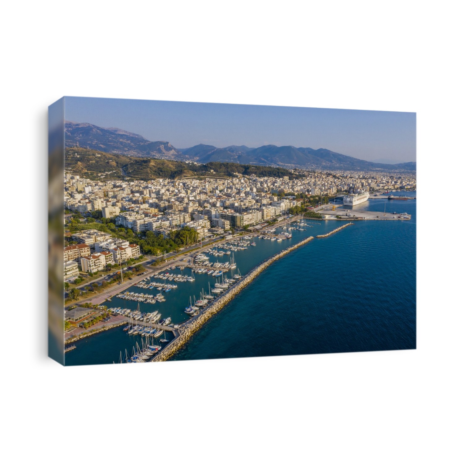 The marina of Patras from above.